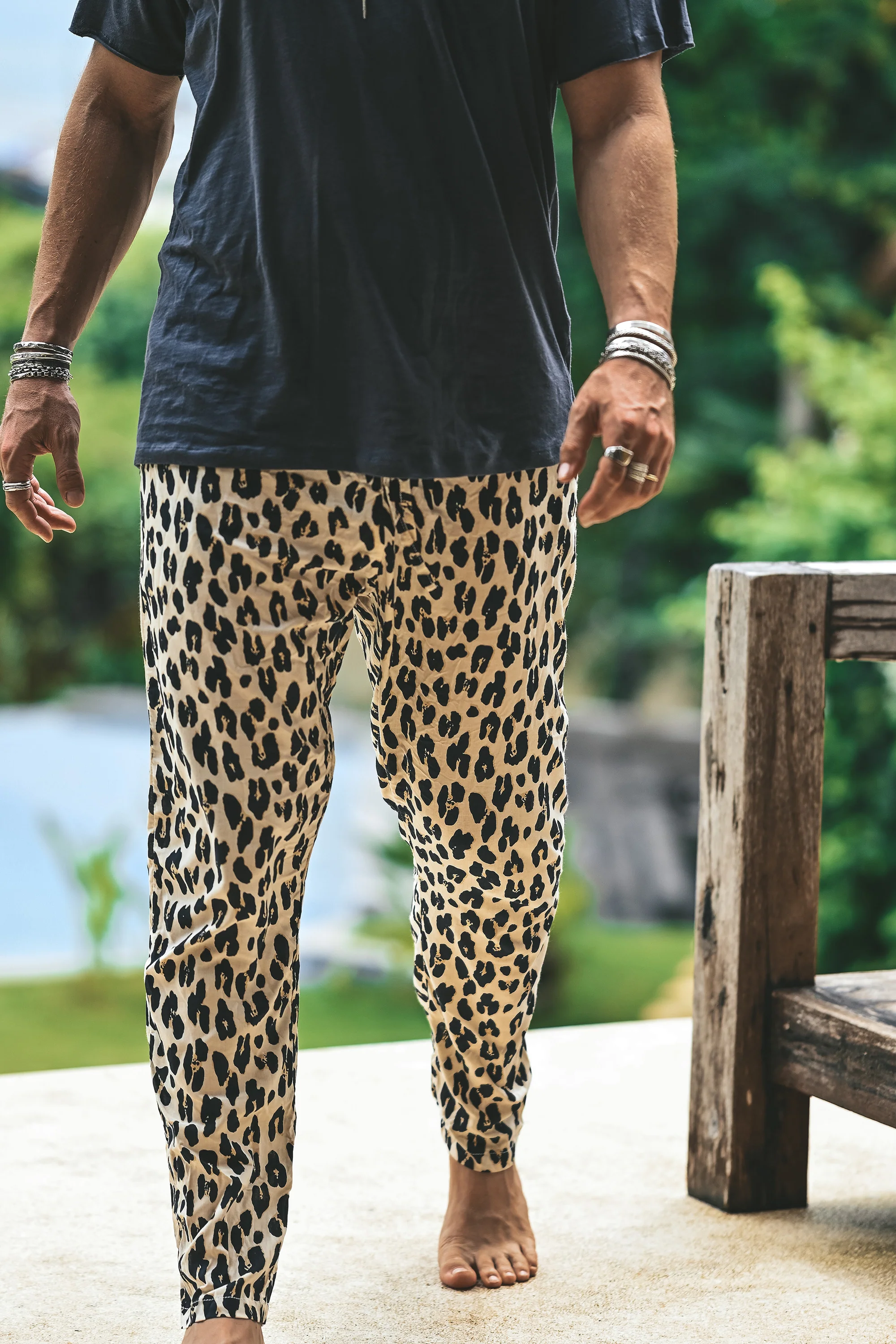 Ibiza resort pants leopard grey - Image 4