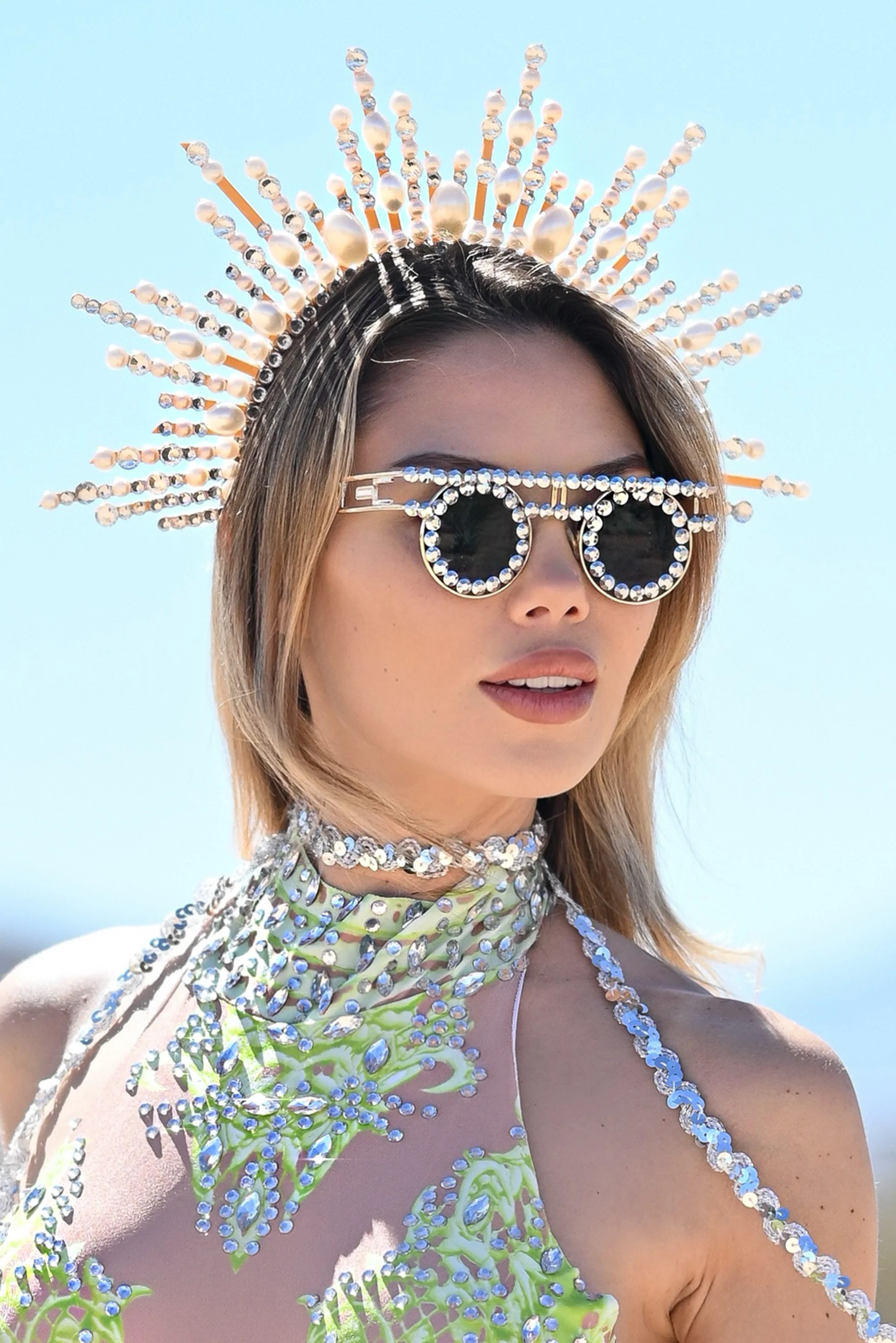 Jordan burner rhinestone sunglasses silver - Image 6