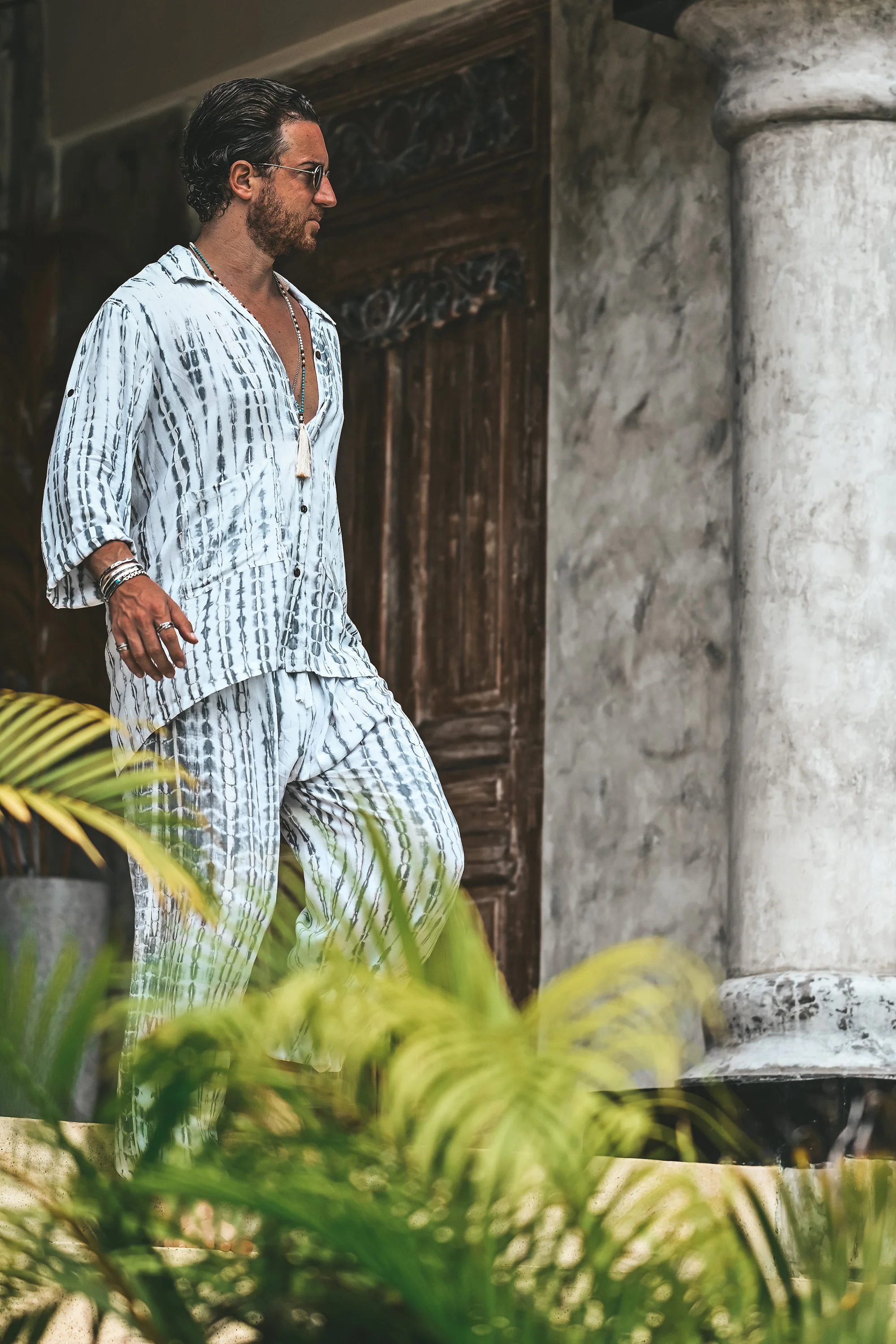 Magali boho resort set grey - Image 8