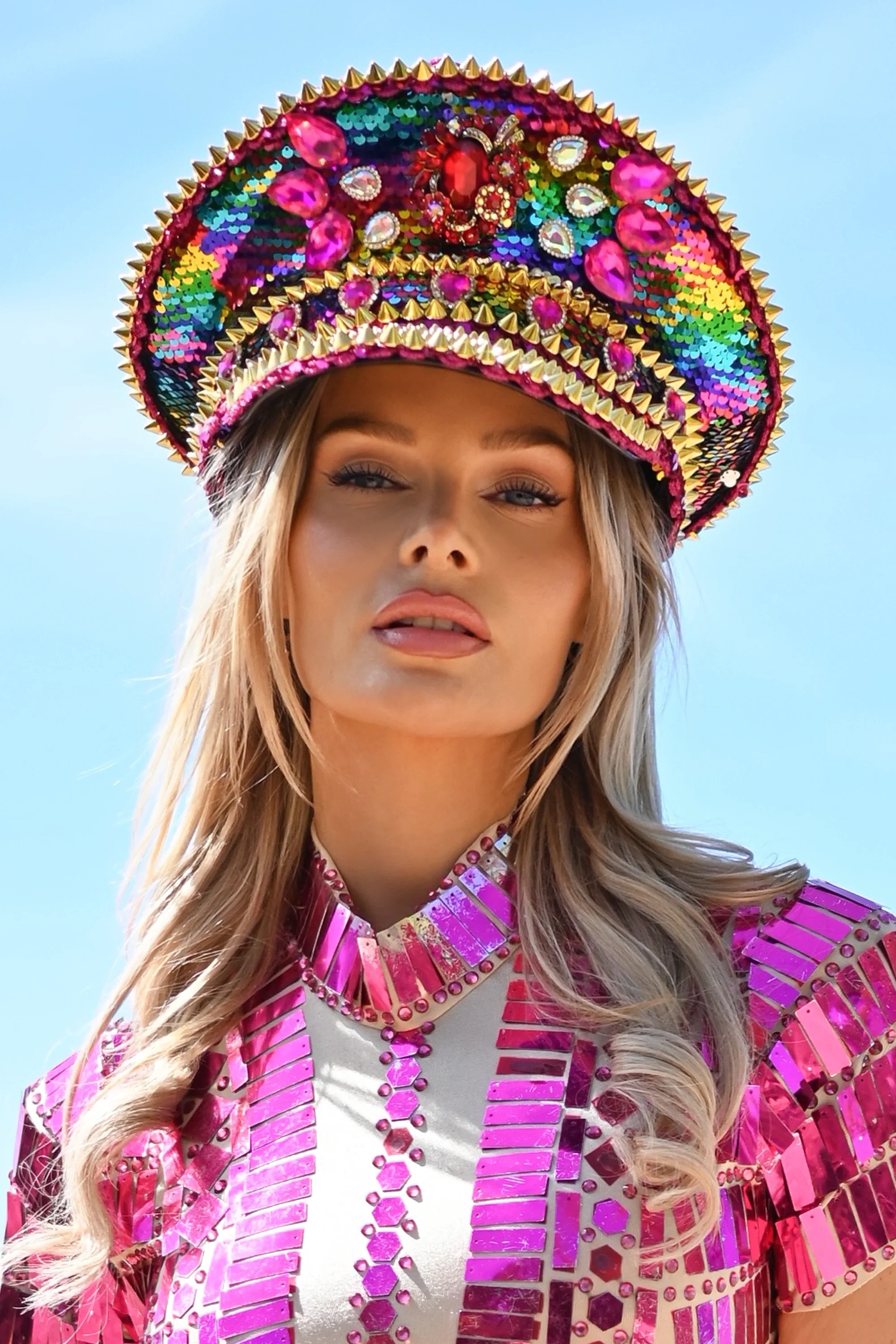 Poppy rhinestone captain hat - Image 3