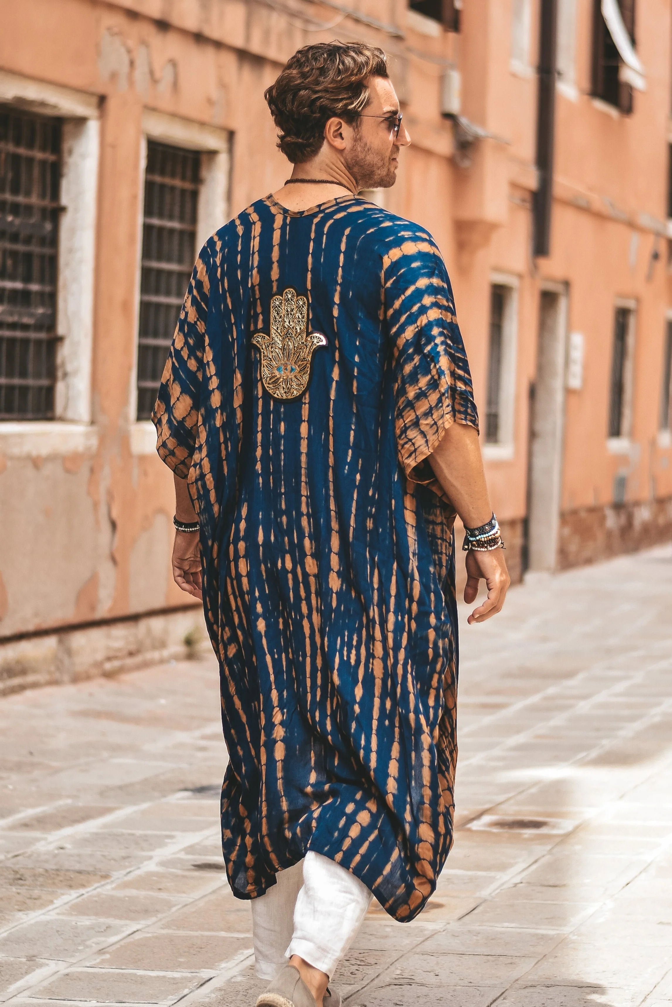 Zimbiza hamsa kimono blue
